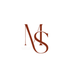 Black White Minimalist Elegant Monogram Initial Logo