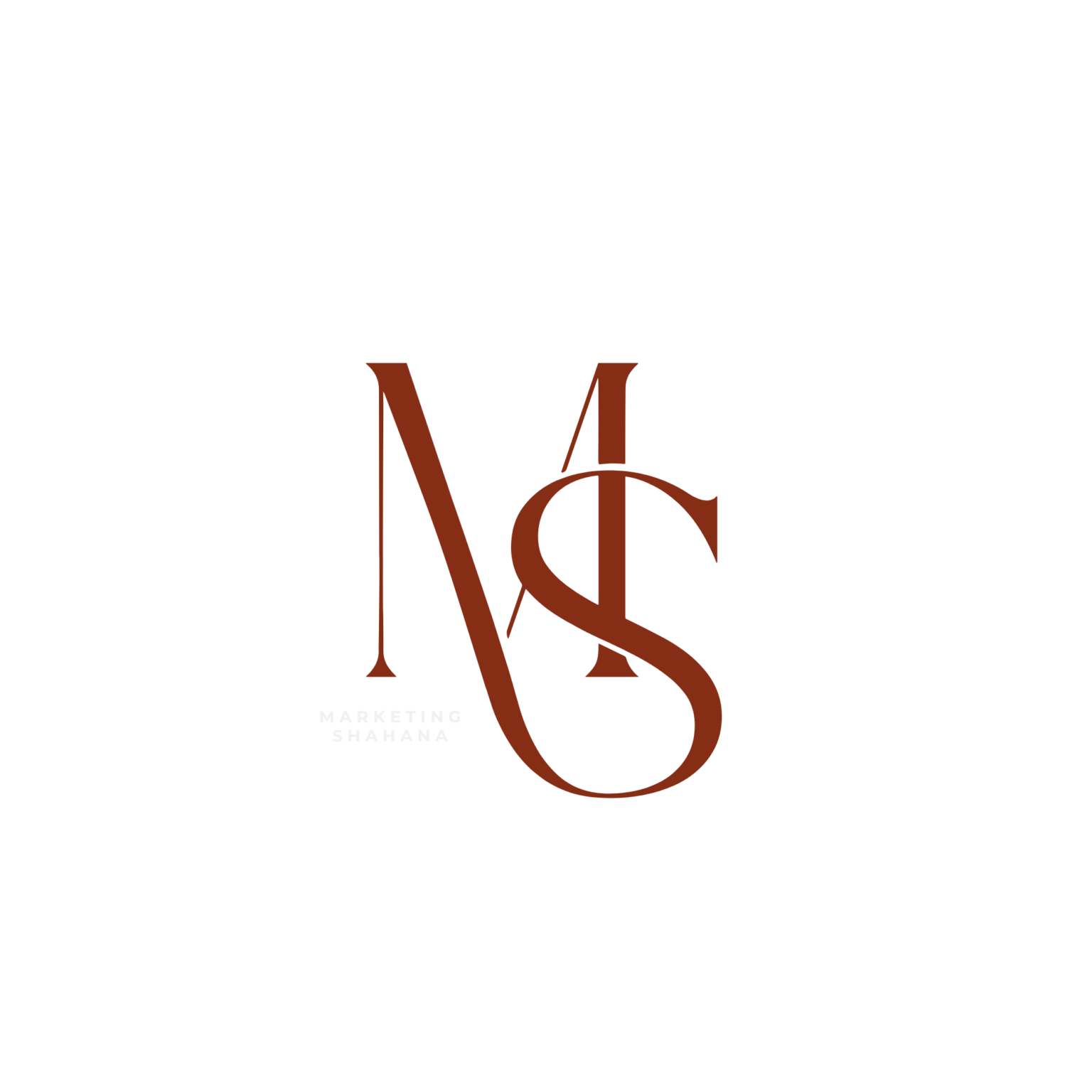 Black White Minimalist Elegant Monogram Initial Logo